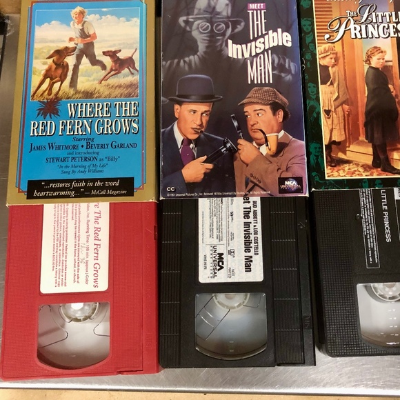 3 Classic Oldies VHS Video Tapes, Abbot Costello, Shirley Temple, Red Fern Grows - Picture 3 of 7